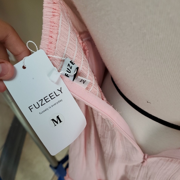 New Fuzeely Pink Mini Dress - Picture 5 of 5